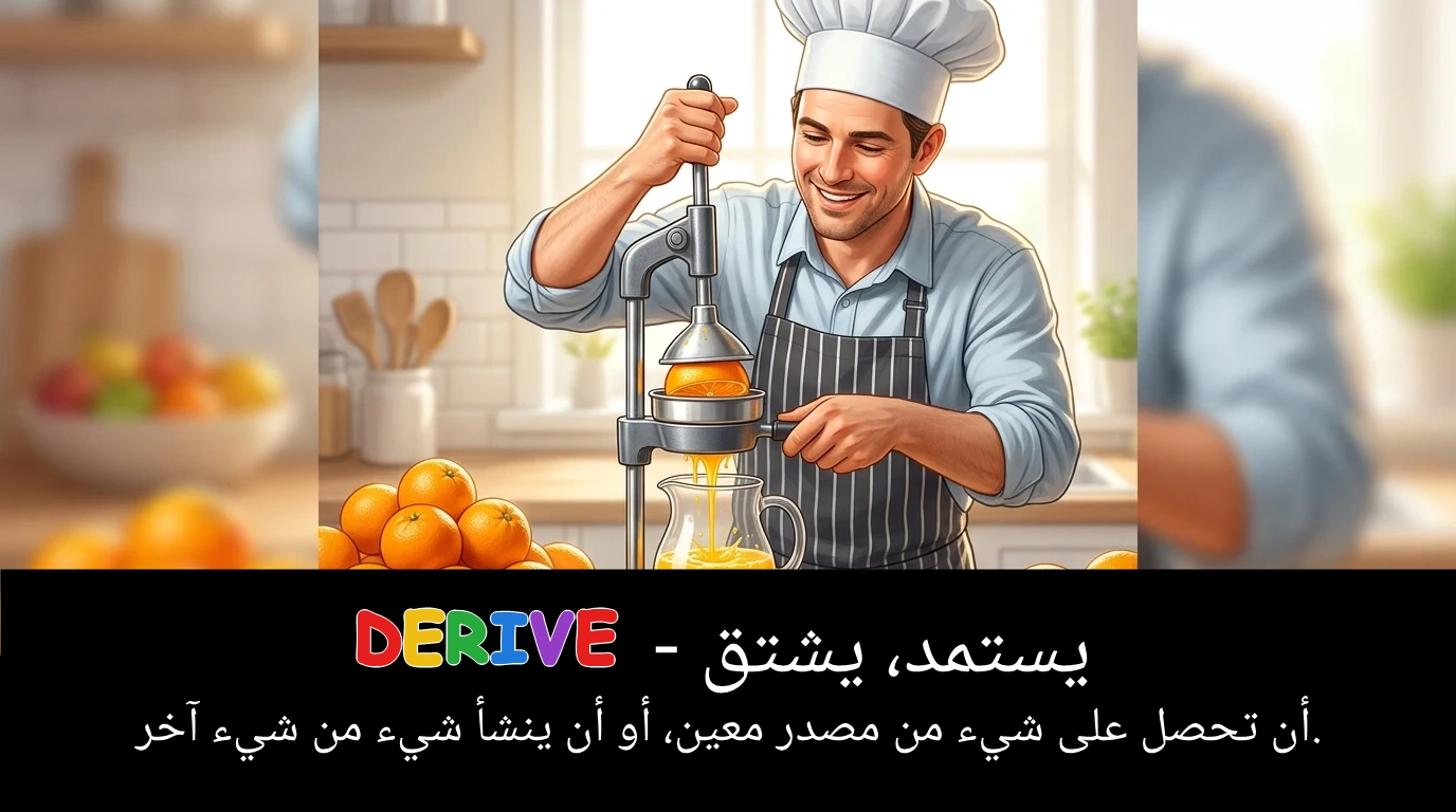Arabic Illustration for derive